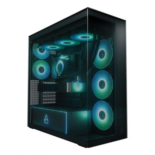 ARCTIC Xtender - sort premium E-ATX pc-kabinet med hærdet glas