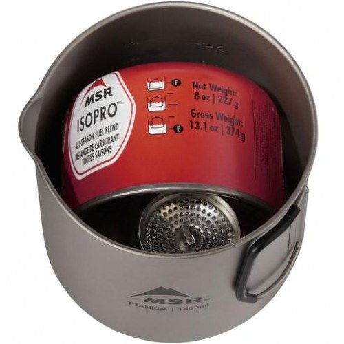 MSR Titan 1,4 l titaniumgryde med låg