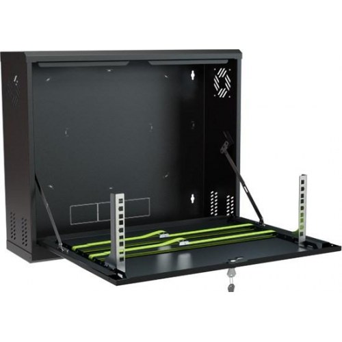 Stalflex vægmonteret 19" rackskab 3U - CR19-3U-180-B