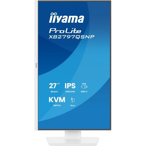 iiyama ProLite XB2797QSNP-W1 27" QHD IPS skærm - hvid