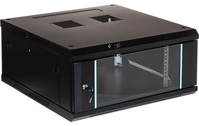 Vægmonteret rackskab 19" - 4U, 600 mm dyb, blå kant (EPRADO-R19-4U/600-BLUE)