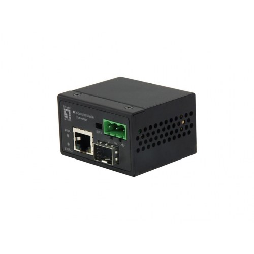 LevelOne industriel mediekonverter - RJ45 til SFP Fast Ethernet, -40 til 75 °C
