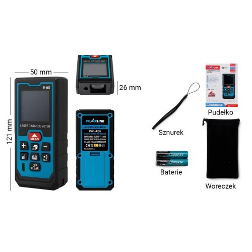 Extralink E-60 laser afstandsmåler - EX.25258