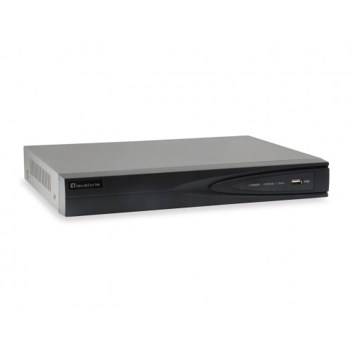 LevelOne GEMINI 4-kanals PoE netværksoptager (NVR) - H.265, 4 PoE-udgange