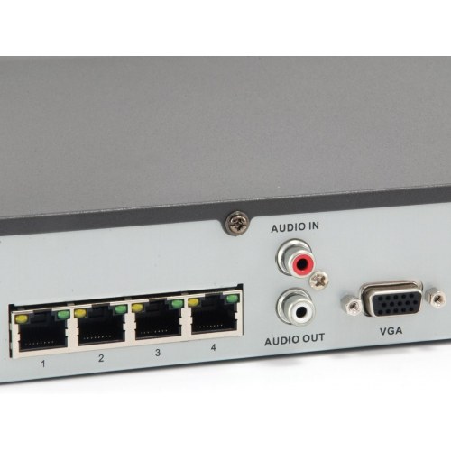 LevelOne GEMINI 4-kanals PoE netværksoptager (NVR) - H.265, 4 PoE-udgange