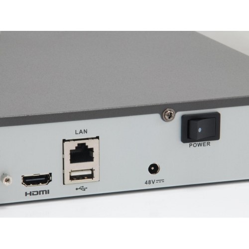 LevelOne GEMINI 4-kanals PoE netværksoptager (NVR) - H.265, 4 PoE-udgange