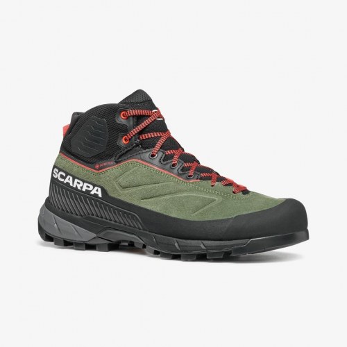 Scarpa Rapid XT Mid GTX Woman vandrestøvle - Birch Green/Coral, str. 37,5