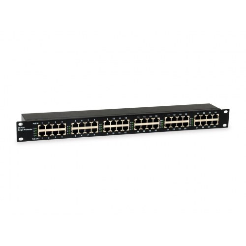 LevelOne 24-port PoE overspændingsbeskytter 6 kV - 30 W, rackmonterbar