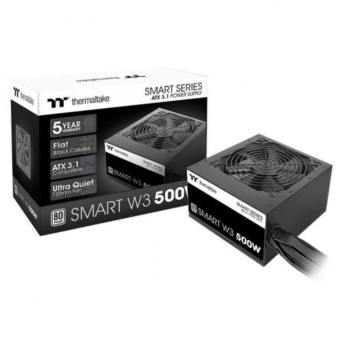 Thermaltake Smart W3 500 W ATX strømforsyning - sort