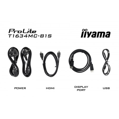 iiyama ProLite T1634MC-B1S 15,6" Full HD IPS touchskærm - sort