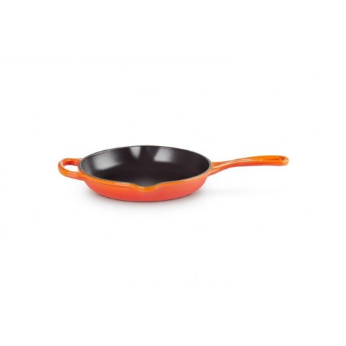 Le Creuset allround-pande i støbejern, rund 20 cm - rød