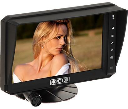 Mobil optager med 7" 2-kanals skærm - til overvågning billede