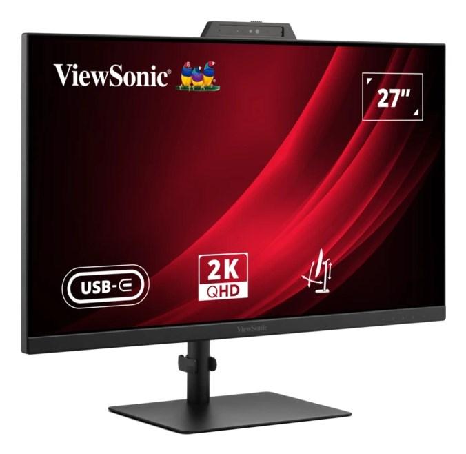 ViewSonic VG2741V-2K 27" QHD IPS skærm med kamera og USB-C - Sort