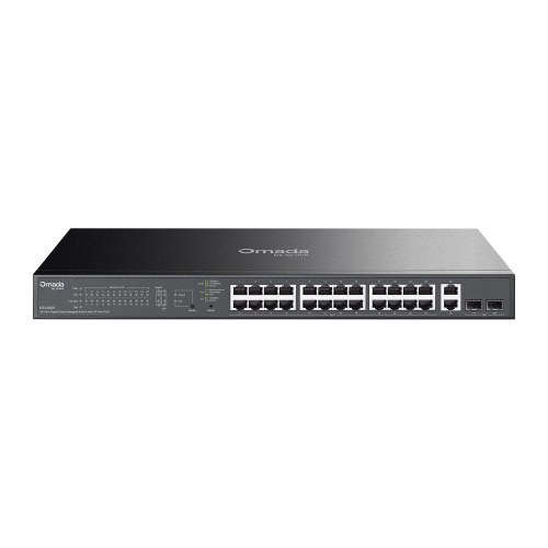 TP-Link Omada ES228GP L2 Managed Gigabit PoE+ switch - 24 porte, 250 W - Sort