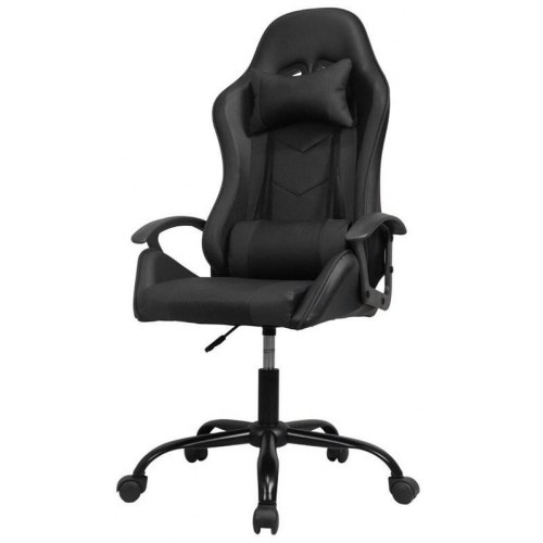 Gamerstol HAPPYGAME 6911 - sort kontorstol til gaming