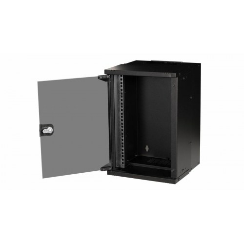EQUIP Eco Mount 10" vægskab, 9U, 30×30 cm - RAL 9005 sort