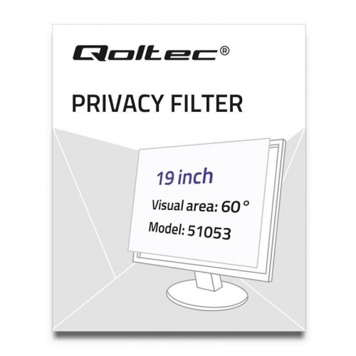 Qoltec 51053 privatskærm til monitor - 19" (48,3 cm), 5:4