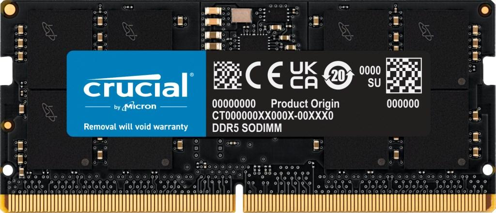 Crucial CT24G56C46S5 - 24 GB DDR5 5600 MHz SO‑DIMM (1×24 GB, ECC)