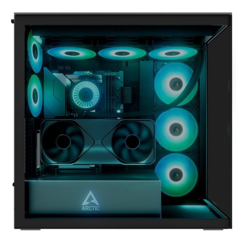 ARCTIC Xtender VG - sort E-ATX midi-tower med vertikal GPU-montering