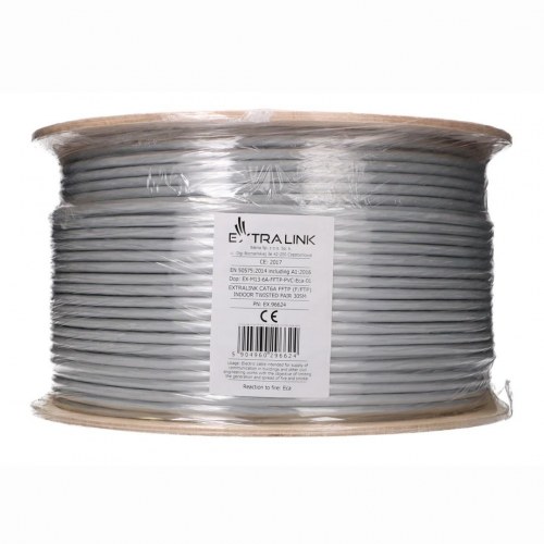 Extralink CAT6A F/FTP indendørs netværkskabel - 305 m tromle
