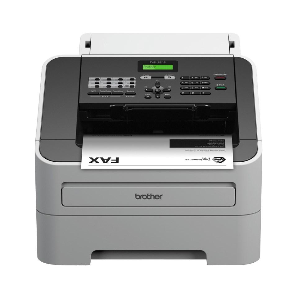 Brother FAX-2840 laserfax A4 - Sort/Grå