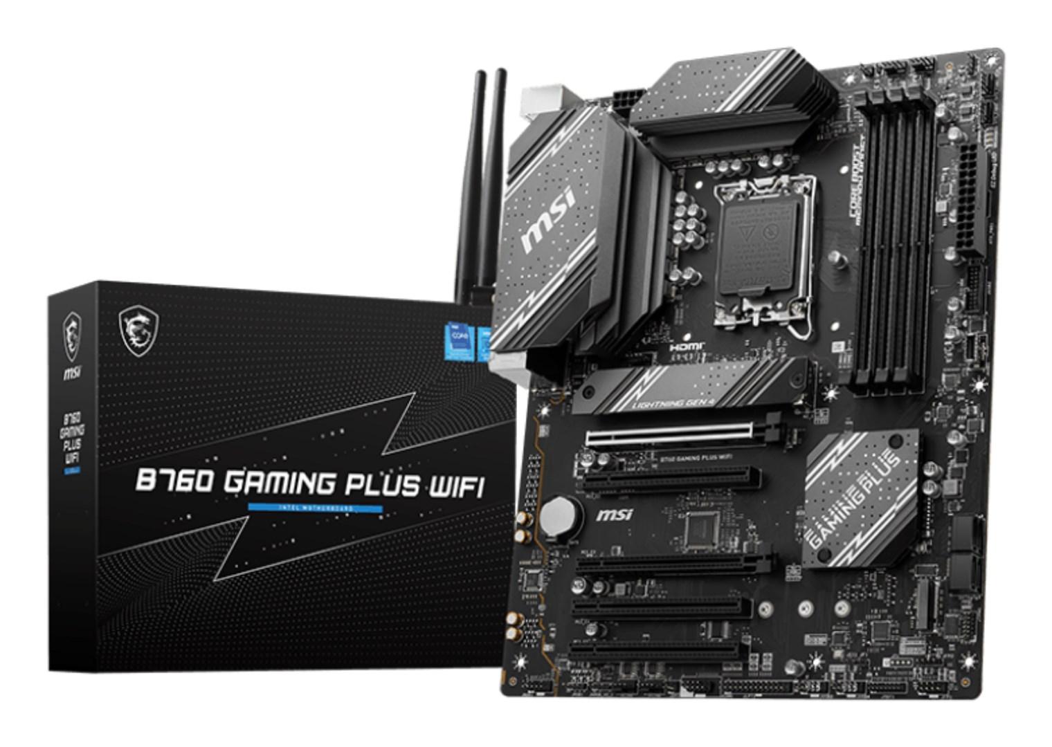 MSI B760 Gaming Plus WiFi bundkort - Intel LGA 1700 ATX