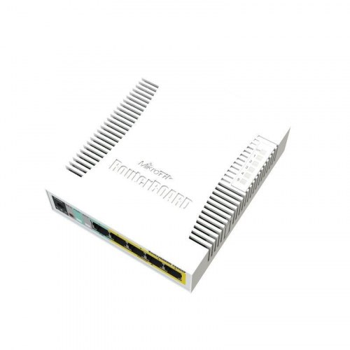 MikroTik RB260GSP (CSS106-1G-4P-1S) - Managed Gigabit switch med PoE, hvid
