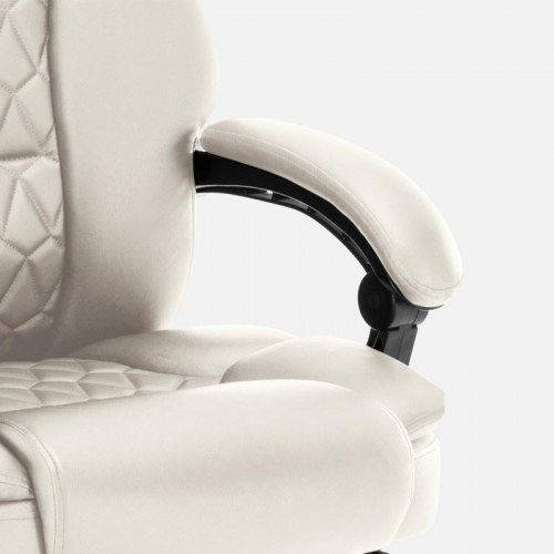 MARK ADLER Boss 6.0 drejestol - beige kontorstol med massage og vippefunktion