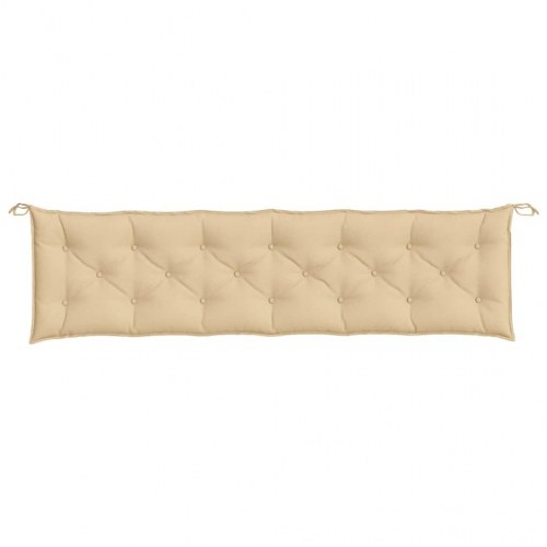 Hynde til havebænk 200×50×7 cm - meleret beige stof