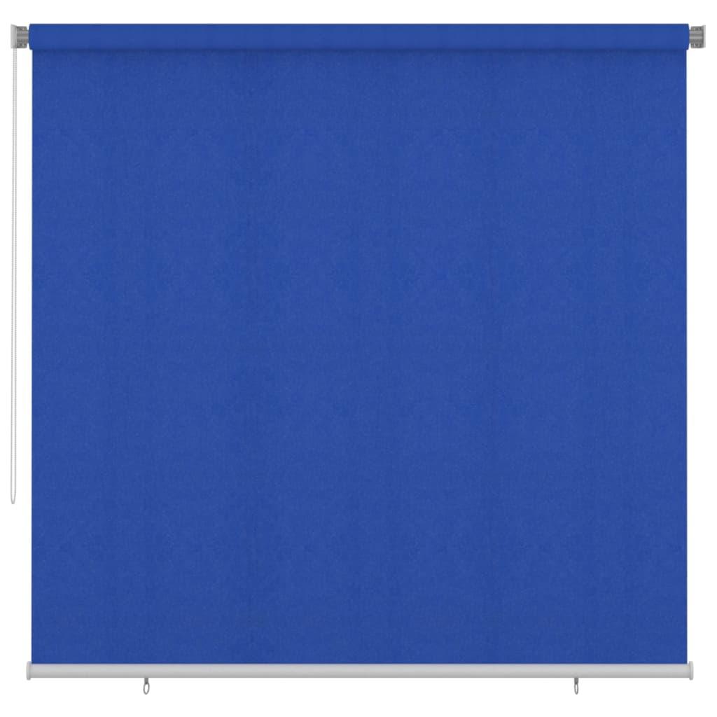 Udendørs rullegardin 240×230 cm i HDPE - blå
