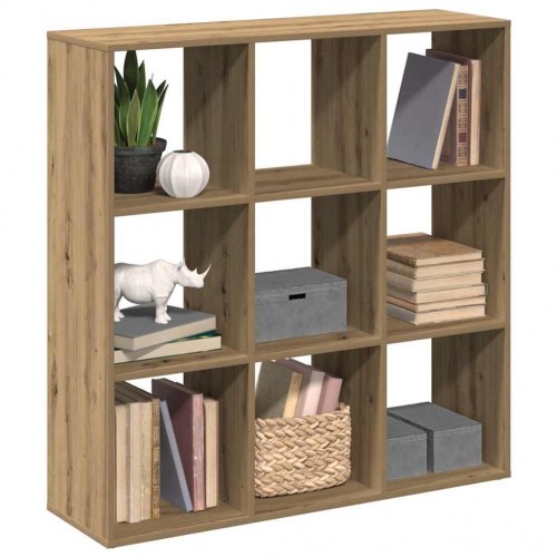 Bogreol/rumdeler med 9 rum - 102×29×103,5 cm, kunsteg