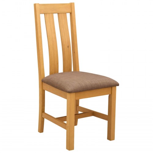 Spisestuestole 2 stk - massivt egetræ med grå sæde, 45 × 54 × 100 cm