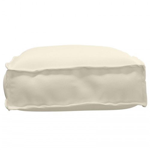 Pallepude Creme Polyester 60 x 40 x 8 cm Letvægts Pallepude