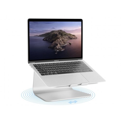 Rain Design mStand 360 - laptopstand i sølv, 12-15"