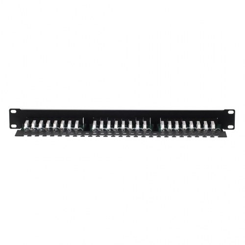 netrack patchpanel 19" - 24 porte Cat 6 UTP med kabelhylde