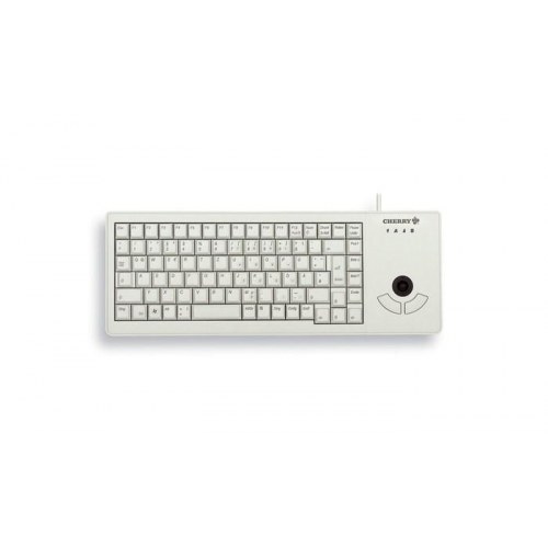 Cherry XS tastatur med trackball - USB, QWERTY US, grå