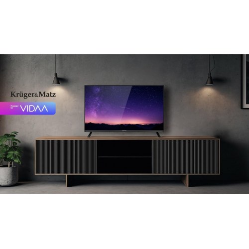 Krüger & Matz KM0240FHD-V3 40" Full HD Smart TV - Wi‑Fi, sort