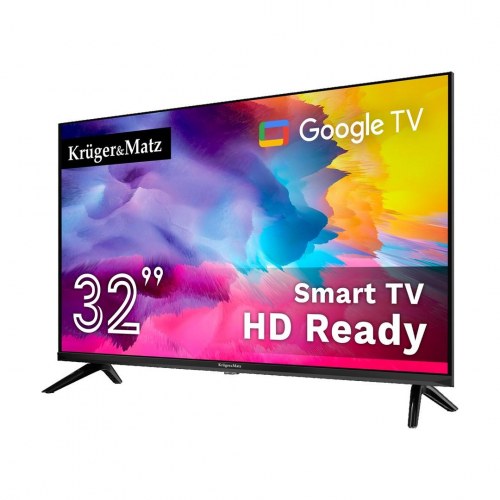 Krüger & Matz KM0232HD-G 32" HD Smart TV med Google TV - Sort