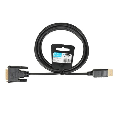iBox ITVFHDDVI012 HDMI til DVI-kabel - 2 m, sort