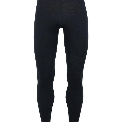Icebreaker 200 Oasis - herre uldunderbukser/leggings, sort (XL)