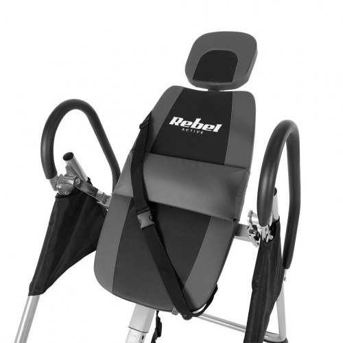 Rebel Active RBA-2009 inversionsbænk - foldbar rygstrækker, sort