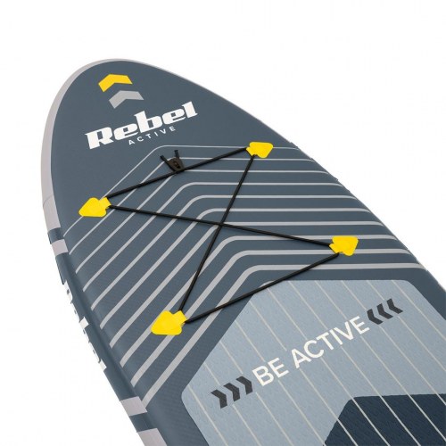 Rebel Active Small oppustelig SUP-board 243 × 76 × 10 cm - grå