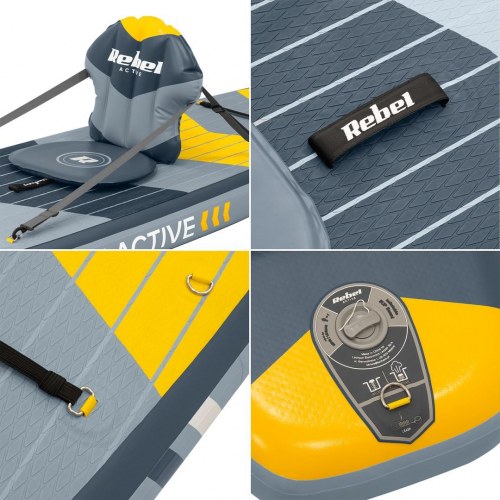 Rebel Active Pro Touring oppusteligt SUP-board 381 cm sæt