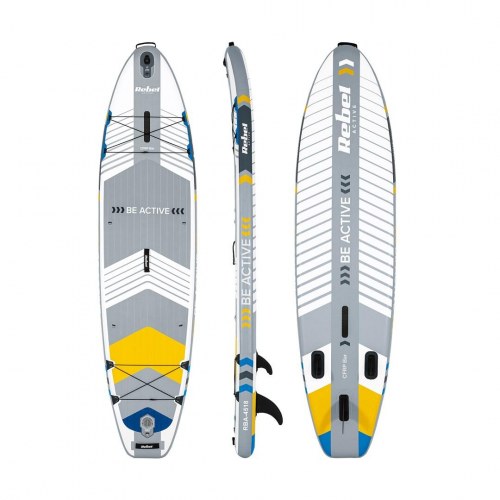 Rebel Active SUP Board Pro - oppusteligt paddleboard 335 × 84 × 15 cm - Hvid