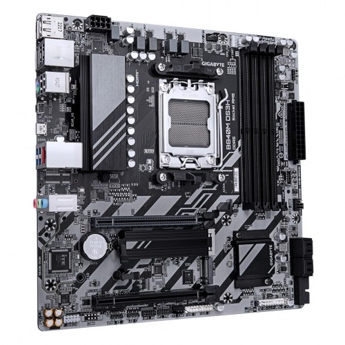 Gigabyte B840M DS3H bundkort - AM5, DDR5 op til 8.200 MHz, 2x M.2 PCIe 4.0, 2,5 GbE, USB 3.2 Gen 1