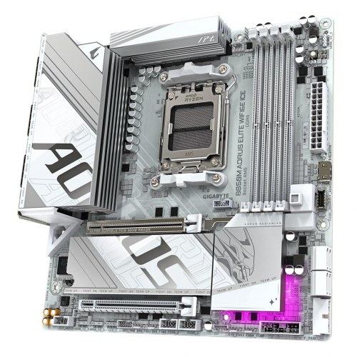 Gigabyte B850M Aorus Elite WiFi 6E Ice - micro ATX bundkort til AMD Ryzen 7000/8000/9000 (AM5)