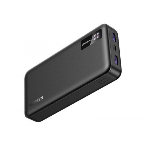 Ugreen PB312 powerbank 20.000 mAh 20 W - 2x USB-A + USB-C - Sort