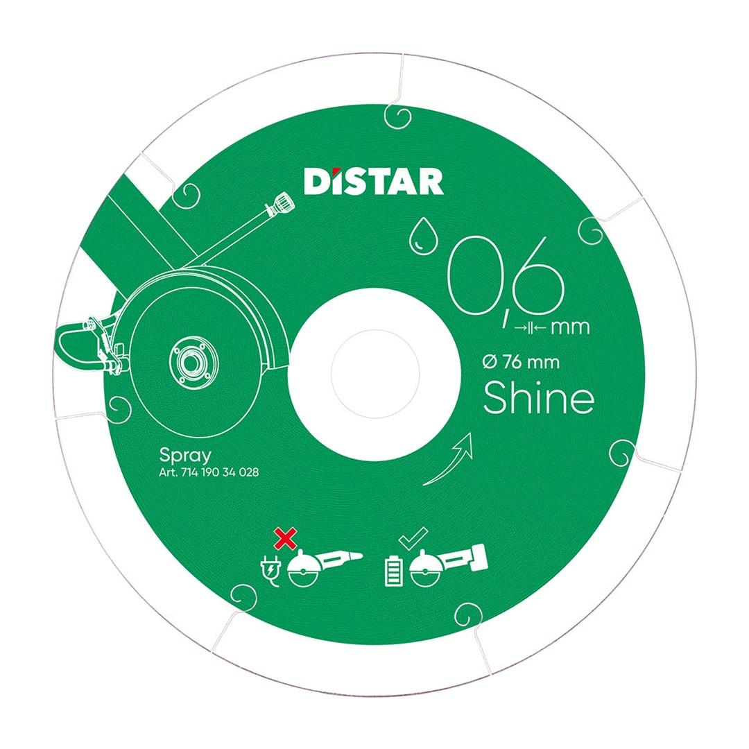 DISTAR Shine diamantskive 76 × 0,6 × 22,23 mm - Spray