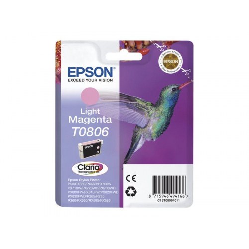 Epson T0806 lys magenta blækpatron - 7,4 ml