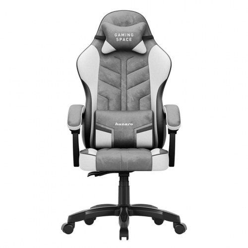 Huzaro Force 2.7 gamer stol - grå/sort velour, ergonomisk